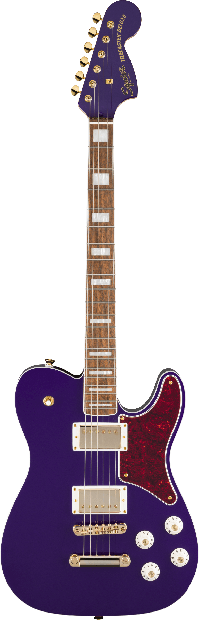 Squier Limited Edition Purple Metallic Troublemaker Telecaster Deluxe