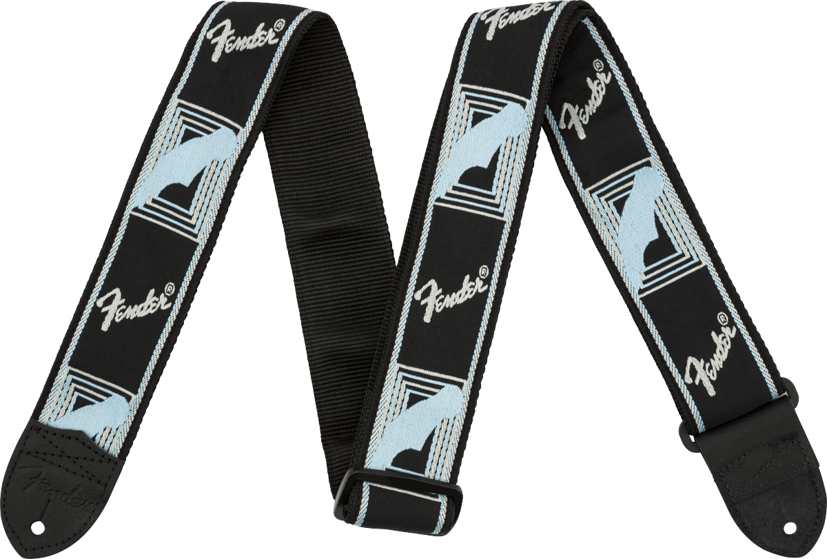 Monogrammed Strap Black/Grey/Blue