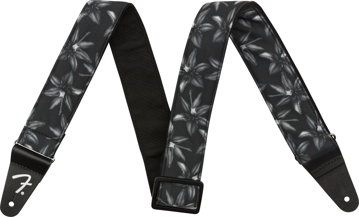 Hawaiian Strap Black Floral