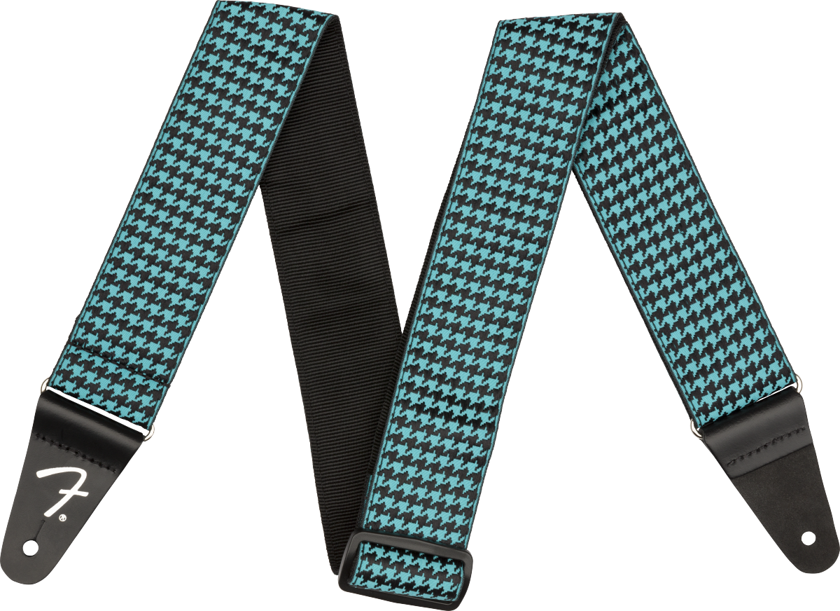 Houndstooth Jacquard Strap Teal