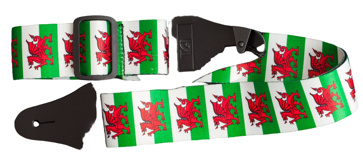 TGI Guitar Strap Welsh Dragon