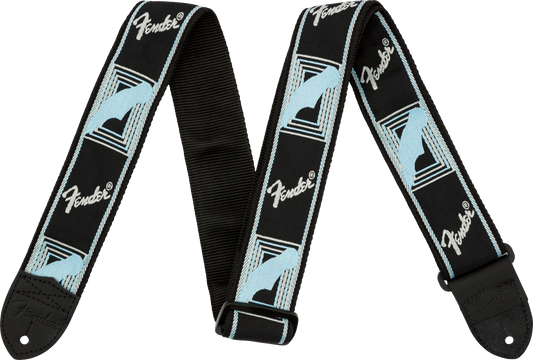 Monogrammed Strap Black/Grey/Blue