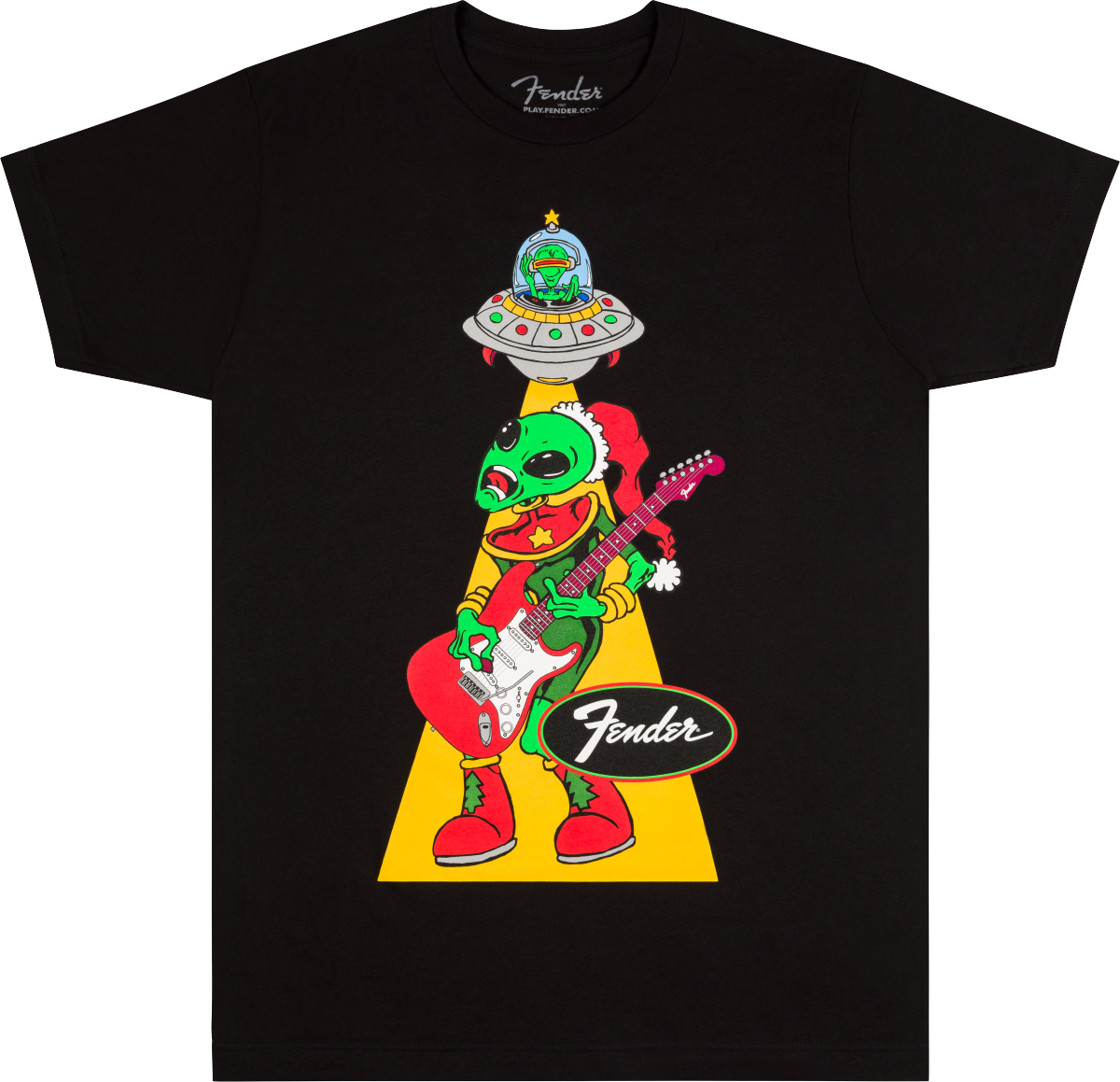 Fender Ugly Christmas T-shirt Alien M