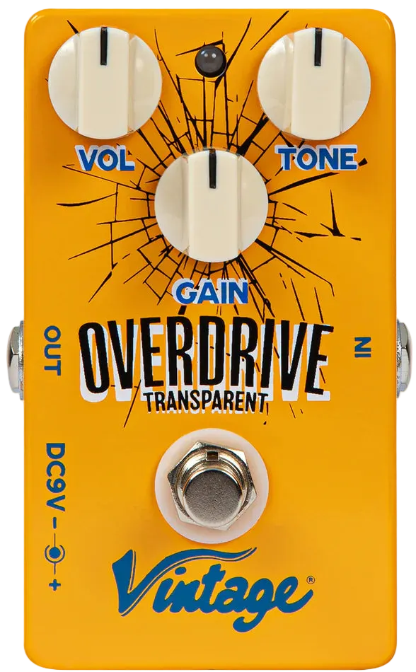 Vintage Transparent Overdrive Effects Pedal