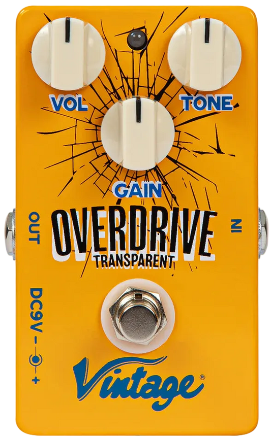 Vintage Transparent Overdrive Effects Pedal
