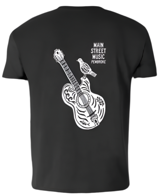 Main St Music T-Shirt Black
