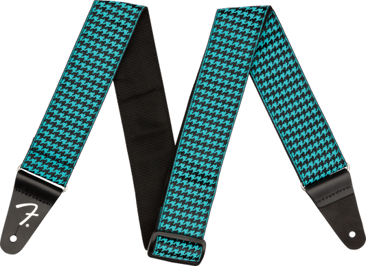 Houndstooth Jacquard Strap Teal
