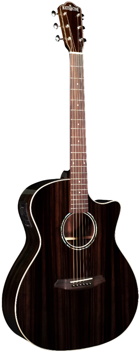 Rathbone No.3 R3ECE Double Top Ebony Cutaway