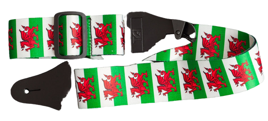 TGI Guitar Strap Welsh Dragon