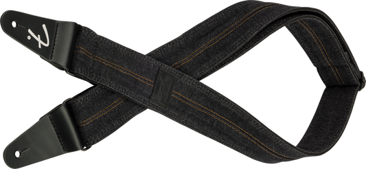 Fender® x Wrangler® Denim Strap Washed Black Stitch